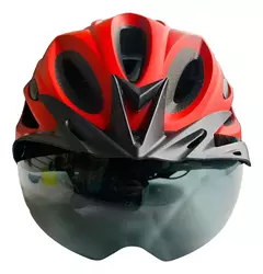 Imagen de Casco Bicicleta/monopatin C/ Luz Trasera Y C/ Visor X U HT-13FL