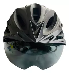 Casco Bicicleta/monopatin C/ Luz Trasera Y C/ Visor X U HT-13FL en internet