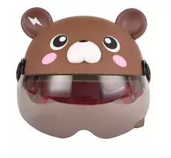 Casco Bicicleta/monopatin Para Niños Diseño Oso Marron Cod 748 - comprar online