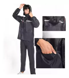 Conjunto Piloto Para Lluvia Hombre Con Capucha Y Bolsillo Talle: XXL Y XXXL