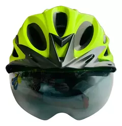 Imagen de Casco Bicicleta/monopatin C/ Luz Trasera Y C/ Visor X U HT-13FL