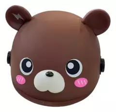 Casco Bicicleta/monopatin Para Niños Diseño Oso Marron Cod 748 - tienda online