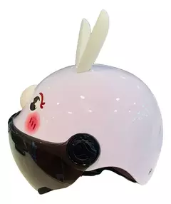 Casco Bicicleta/monopatin Para Niños Diseño Conejo Lila Cod 752 en internet