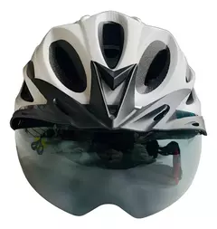 Casco Bicicleta/monopatin C/ Luz Trasera Y C/ Visor X U HT-13FL - tienda online