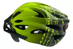 Casco Bicicleta/monopatin C/ Luz Trasera Y C/ Visor X U HT-13FL - tienda online