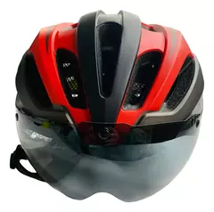 Casco Para Bicicleta/monopatín C/visor Y Luz Trasera Usb X U 04GL1 - tienda online