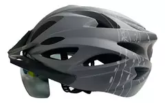 Casco Bicicleta/monopatin C/ Luz Trasera Y C/ Visor X U HT-13FL