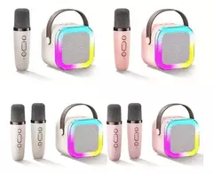 Imagen de Parlante Bluetooth Karaoke Portátil K12 Led Rgb