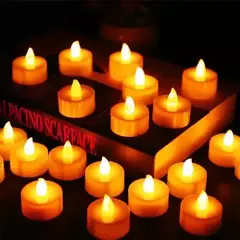 Caja Vela Led Con Pilas Incluidas. Ideal Para Decoración Centro de Mesa X24u - comprar online