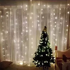 Cortina Lluvia De Luz Led 3x2m 12 Tiras en internet