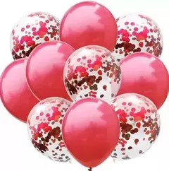 Set De Globos Latex Con Confetti 10pcs en internet