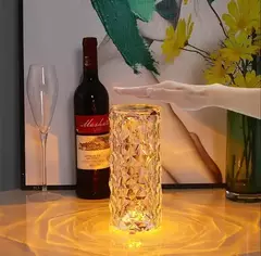 Lampara velador led luz multicolor cristal tubo con sensor tactil - tienda online