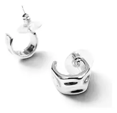 Arito Pequeño Plateado Bijouterie Acero Inoxidable 1365 cod - tienda online