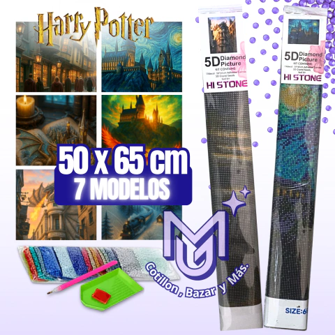 NUEVO HARRY POTTER 50x65cm Kit De Pintura Con Diamantes