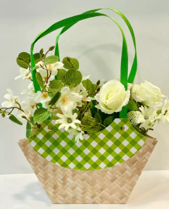 Caja De Canasto Para Flores Xu 13x12x8cm en internet