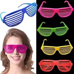 Lentes De Plástico Flúor Diseño Retro