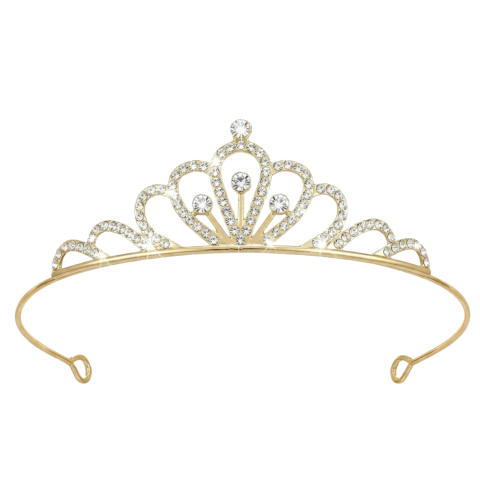 Tiara Diadema De Metal Con Strass Corona 9907 en internet