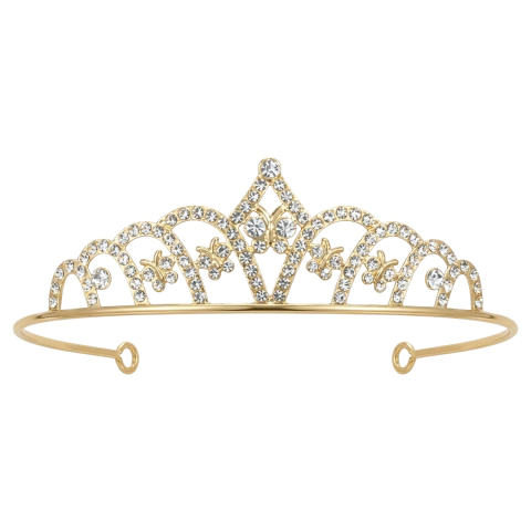Tiara Diadema De Metal Con Strass Corona 9907 - tienda online