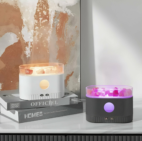 Difusor Lampara con Piedras y USB Luces Varias 10017