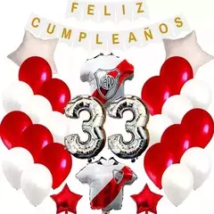 Set de globos River Plate Camiseta 32pzs