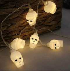 Guirnalda Led Calavera 2m Halloween Craneo Noche De Brujas