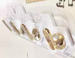 Ganchos Adhesivo Hexagonal Sin Agujerear Hogar Baño Cocina - M-GIGANTE