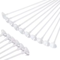 Palo Varilla 40cm Fino Para Globo + Soporte Fiesta Deco X 25 Unidades - M-GIGANTE
