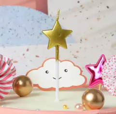 Imagen de Velas de estrella metalizadas x5u