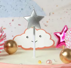 Velas de estrella metalizadas x5u - comprar online