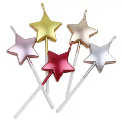 Velas de estrella metalizadas x5u
