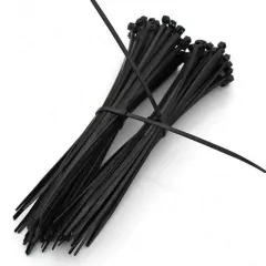 Imagen de Precintos Pvc Nylon Plasticos Varias Medidas Color Blanco y Negro x100u
