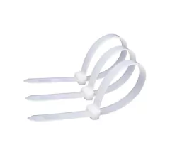 Precintos Pvc Nylon Plasticos Varias Medidas Color Blanco y Negro x100u - M-GIGANTE