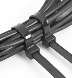 Precintos Pvc Nylon Plasticos Varias Medidas Color Blanco y Negro x100u - comprar online