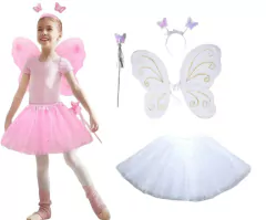 Imagen de Set Mariposa 4 piezas Tutu + Vincha + Alas + Varita