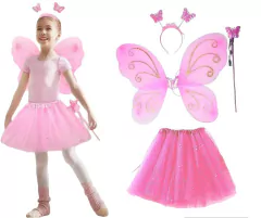 Set Mariposa 4 piezas Tutu + Vincha + Alas + Varita - comprar online