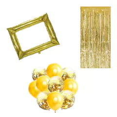 Combo Globo Cuadro Selfie + Cortina + Globo Latex Y Confeti - comprar online