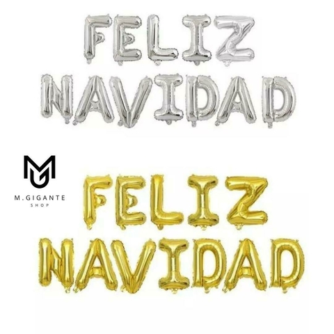 Globo Frase "FELIZ NAVIDAD" Imprenta