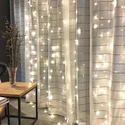 Cortina De Luz Led 3x3 Metros Lluvia Led Deco Evento