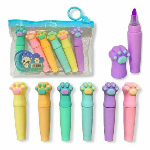 mini fibron kawaii patitas x6