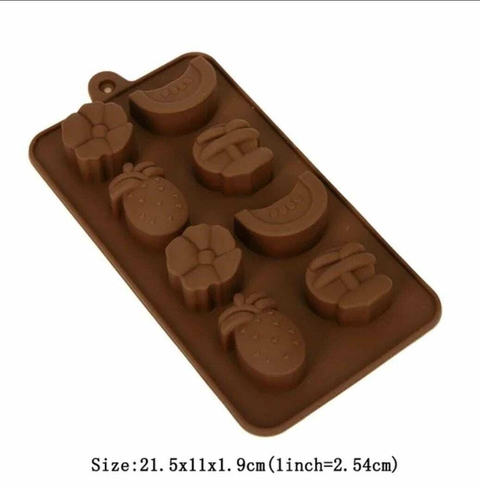 Molde De Silicona Para Bombom Chocolate Figura de Frutas
