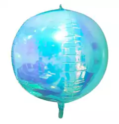 Globo 4d Bola Esfera De 55cm Color Iridisente - M-GIGANTE