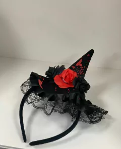 Imagen de Vinchas Halloween Calavera Rosa Sangre De Cotillon