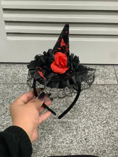 Vinchas Halloween Calavera Rosa Sangre De Cotillon - M-GIGANTE