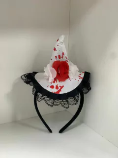 Imagen de Vinchas Halloween Calavera Rosa Sangre De Cotillon