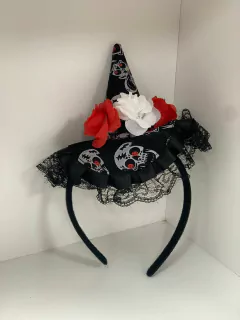 Vinchas Halloween Calavera Rosa Sangre De Cotillon - M-GIGANTE