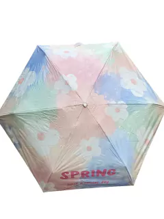 Paragua Mini Correa Diseño Perla 50cm*6gajos Plegable 9563
