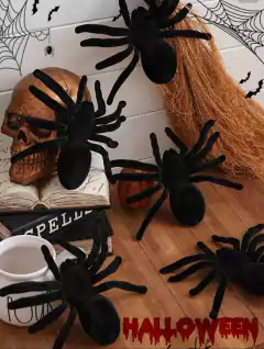 Araña Tarantula 7cmx11cm Decoracion Halloween X2unidades en internet