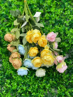 flor Rosa golden decorativa artificial exterior XU cod 916
