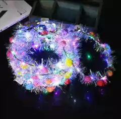 Imagen de VINCHA FLORES CON LUCES XU