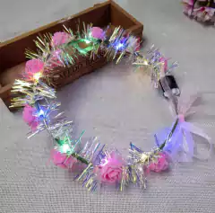 VINCHA FLORES CON LUCES XU - M-GIGANTE